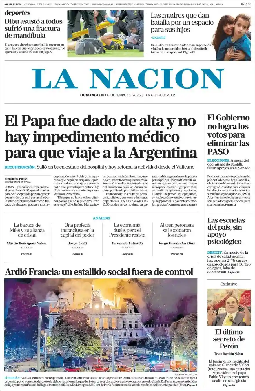 Estudios Max | LA RIOJA HOY - Tapa del diario Nacion