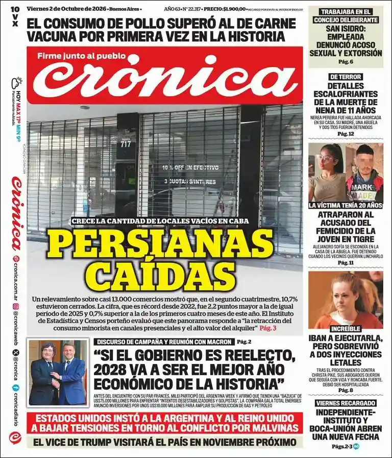 Estudios Max | LA RIOJA HOY - Tapa del diario Crónica